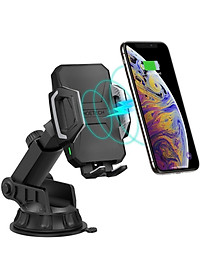 Giá đỡ Choetech T521-S điện thoại kiêm sạc không dây trên ô tô 10W  (Hàng chính hãng)