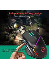Chuột Gaming macro A876 Led RGB 6400dpi cho máy tính laptop hàng nhập khẩu