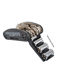 Túi Vá Săm Lốp Xe Đạp Sửa Chữa Đa Năng 10 in 1 Mini Khẩn Cấp (Bản nâng cấp có túi và Thanh nạy bằng kim loại) MaiLee