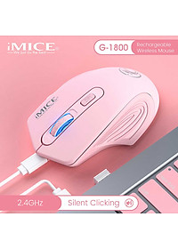 Chuột gaming không dây bluetooth sạc pin HXSJ G-1800 cho game thủ chơi game chuyên nghiệp kết nối Wireless 2.4G - Hàng chính hãng