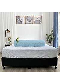 Bộ ga giường  KBedding by Everon KMTP 114 Microtencel Xám phối xanh (4 món)