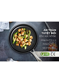Chảo Inox 3 lớp Ultra Titanium Sunhouse STIM - Dùng cho mọi loại bếp - Hàng chính hãng