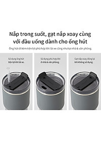 Bình giữ nhiệt LocknLock Metro Drive LHC4277S 650ml - Kèm ống hút và cọ rửa