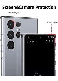 ốp lưng silicon cho Samsung Galaxy S23 Ultra / S23 Plus / S23 5G hiệu HOTCASE Ultra thin - siêu mỏng 0.6mm, thiết kế trong suốt, chống trầy xước - Hàng nhập khẩu