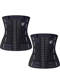 Bộ 2 Gen Nịt Bụng Mẫu Mới M+ Với 6 Nấc Cài Cao Cấp - 4 Thanh Thép Chống Cuộn - Đai Nịt Bụng Giảm Mỡ Sau Sinh Mã G02-2