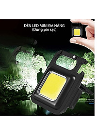 Đèn LED Mini Móc Khóa - Đèn Pin COB - Đèn Pin Dã Ngoại - Sạc USB Tiện Dụng - Hàng Loại 1 - Chính Hãng MINIIN
