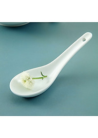 Combo thố chưng yến 4 inch và thìa lỗ sứ Long Phương