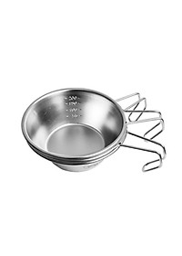 Đồ cắm trại bát nước Campingmoon campoutvn kiêm chén đựng đồ ăn nước chấm du lịch dã ngoại nấu ăn nhỏ gọn tay cầm chống nóng A080