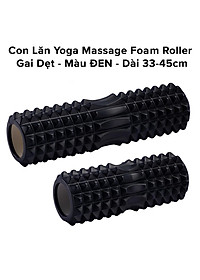 Foam Roller Massage - Con Lăn Yoga Mát Sa Tập Gym Tập Thể Thao Giãn Cơ Ống Trụ Lăn Xốp Có Gai Hãng miDoctor