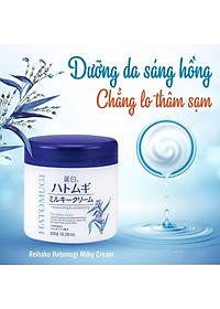 Kem Dưỡng Hatomugi Chiết Xuất Ý Dĩ Làm Sáng Da 300g Moisturizing Conditioning The Milky Cream