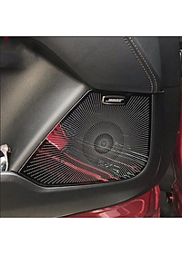 Ốp trang trí, bảo vệ màng loa dành cho xe Mazda CX-8, CX8 vân phay xước