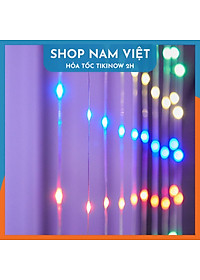 Dây Led Rèm Hạt Gạo Chống Nước, Hiệu Ứng Thác Nước, Trang Trí Ngoài Trời