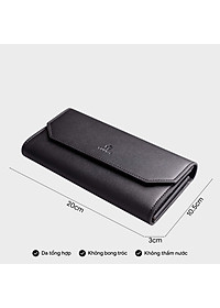 Ví Yuumy ( Thời trang nữ nắp gập kiểu cầm tay dáng dài - Ví da Seasand YV76 )