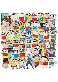 Set 60 sticker Shin cậu bé chút chì hình dán có ép lụa