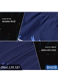 Combo đồ bơi nam giới, set 4,5 chi tiết Quần boxer 2 lớp + Kính bơi anti fog + Mũ + Bịt tai kẹp mũi + Túi đựng, mẫu cao cấp đẹp | BN007