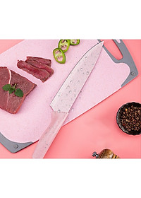 Bộ Dao Kéo 6 Món Lúa Mạch Làm Bếp- An Toàn Tiện Lợi- Lưỡi Thép Chống Gỉ Sắt Bén - Hàng Chính Hãng MINIIN