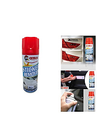 Chai xịt vệ sinh tẩy keo băng dính nhựa đường cho ô tô xe máy Getsun 450ml (Trắng)