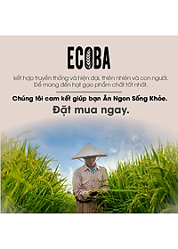 Gạo lứt đen hữu cơ cao cấp/ECOBA Huyền Mễ 1kg - Thơm ngon dẻo ngọt - Thanh lọc cơ thể