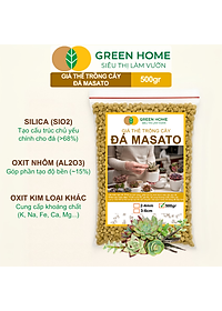 Đá Khoáng Masato GreenHome, Bao 500gr, Loại Cao Cấp, Sạch Bụi, Không Vụn, Rải Mặt, Kích Rễ, Giúp Sen Đá Lên Màu Nhanh