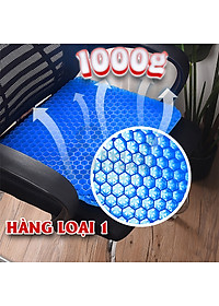 Đệm lót ghế ngồi văn phòng, ô tô xe hơi, xe máy dạng gel 3D silicon chống đau mỏi ê mông - Nệm ngồi mùa hè 2 mặt cực mát, thông thoáng chống nóng bí