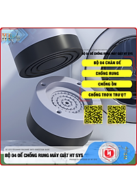 Bộ 04 chân đế cao su chống rung máy giặt   - HT SYS - Đế chống rung máy giặt - Đế chống ồn máy giặt, máy sấy,tủ lạnh, bàn ghế - Giao màu ngẫu nhiên