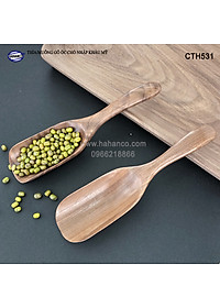 Thìa/Muỗng xúc trà gỗ Óc Chó (15cm) CTH531 - Dùng xúc cafe, xúc gia vị, ăn uống sạch, decor trang trí