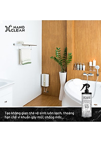 CHAI XỊT DIỆT KHUẨN KHỬ MÙI TOILET NHÀ VỆ SINH -NANO XCLEAN TOILET SPRAY 500ML-NANO BẠC AHT CORP (AHTC)