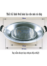 Khay Lẩu Cá Chép Om Dưa Cả Con, Có Vỉ Đáy Chống Cháy Sát, Inox  Đun Trên Mọi Loại Bếp Hàng Chính Hãng