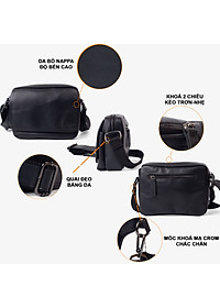 Túi đeo chéo nam Jupiter Bụi Leather DC110 - Da bò thật cao cấp - Bảo hành 12 tháng