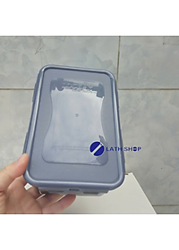 Bộ 2 Hộp Bảo Quản Thực Phẩm Lock&Lock Hình Chữ Nhật Dáng Cao - HPL817H Chất Liệu Nhựa PP, Nắp Có Ron Silicone 1.4L/1 Hộp