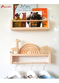 Kệ gỗ treo tường trang trí, kệ gỗ treo tường chữ u trang trí phòng khách, phòng ngủ
