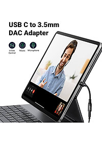 Cổng chuyển đổi Ugreen USB-C to 3.5mm Audio Cable AV161 - Hàng chính hãng