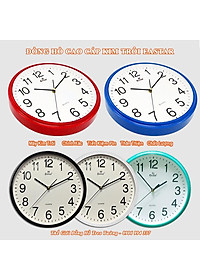 Đồng Hồ Treo Tường EASTAR Cao Cấp Tròn – Số Dập Nổi Máy KIM TRÔI – Bảo Hành 2 Năm – Tặng Pin Maxell