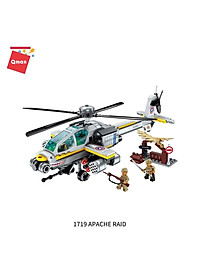 Đồ chơi lắp ghép, xếp hình cho bé trai Qman 1719 - Chiến cơ (280 chi tiết)