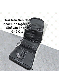 [Cực Đã] Nệm Mát Xa Toàn Thân KhoNCC Hàng Chính Hãng - Massge Mông Lưng Vai Cổ - Có Thể Nằm Hoặc Ngồi Ghế Game, Ôtô Đều Được - KLM-NNMTT
