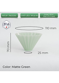 Phễu nhựa V60 01 Origami Dripper Air S Pour over