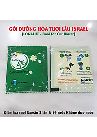 Bộ 5 hộp Chế phẩm xử lý hoa Longlife của Israel - Bảo quản hoa cắm bình tươi lâu và 14 ngày không thối nước