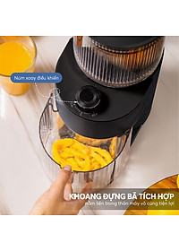 Máy ép chậm Elmich JEE-8758, công suất 240W, bảo toàn dưỡng chất, giữ trọn hương vị, ép kiệt bã tới 98% - Hàng Chính Hãng