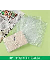 B3A - 25x25 cm - 100 Túi bóng khí chống sốc đóng hàng - Túi gói hàng, bọc chống sốc, xốp chống sốc