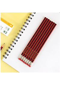 Bút Chì HB Gỗ Than Chuốt Bào Phác Thảo Vẽ Ghi Có Gôm Tẩy Lục Giác