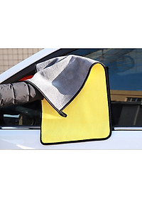 Combo 2 Khăn Lau Xe Ô Tô Siêu Thấm Size 30cm x 40cm, Khăn Lau Nội Thất Cho Xe, Chất Liệu Microfiber - Hàng Loại 1 Chính Hãng MINIIN