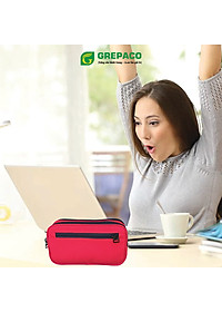 Túi Hộp Đựng Bút Viết Grepaco Bằng Vải Bố Canvas Tote Đẹp Nhiều Ngăn Size Lớn Đa Năng Dành Cho Học Sinh, Sinh Viên, Dân Văn Phòng Đựng Dụng Cụ Đồ Dùng Học Tập, Mỹ Phẩm, Phụ Kiện Đồ Cá Nhân – Hàng Chính Hãng