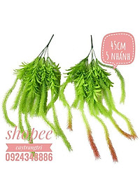 Cụm Rủ Đuôi Chồn Trang Trí dài 45cm 5 nhánh