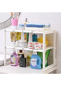 Kệ Để Đồ Gầm Trạn Nhà Bếp Nhà Tắm Kệ Trang Trí 2 Tầng Đa Năng Cao Cấp - Nhỏ Gọn - Tiện Dụng - Chắc Chắn- Hàng Chính Hãng MINIIN