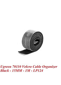 Ugreen UG70110LP124TK 1M cỡ 15mm băng dán Velcro màu đen ngang 1.5cm - HÀNG CHÍNH HÃNG