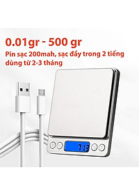 Cân Điện Tử Mini Cao Cấp 2024 MIFAN 0.01g - 3kg - Nhỏ Gọn, Siêu Chính Xác, Thép Không Gỉ, Màn LCD -Tặng 2 Đĩa Cân Và Pin