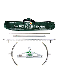 GIÁ PHƠI ĐỒ 1 NHÁNH NGẮN (TẶNG 10 MÓC ÁO KÉP NHỰA CAO CẤP DUY LỢI)