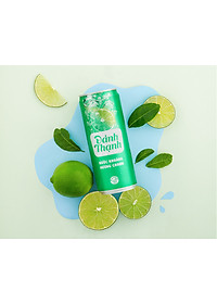Thùng 24 Lon Nước Khoáng Thiên Nhiên Có Ga Đảnh Thạnh Khoáng Chanh 330ml