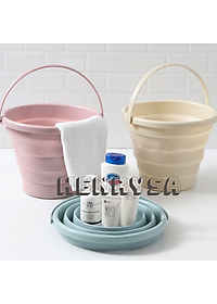 Xô nước gấp gọn 5L HENRYSA (màu ngẫu nhiên)