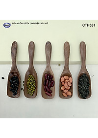 Thìa/Muỗng xúc trà gỗ Óc Chó (15cm) CTH531 - Dùng xúc cafe, xúc gia vị, ăn uống sạch, decor trang trí